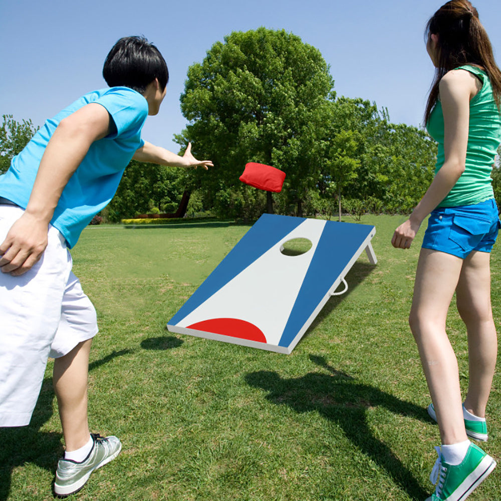 Portable Cornhole Board With Foldable Legs And Side Handle