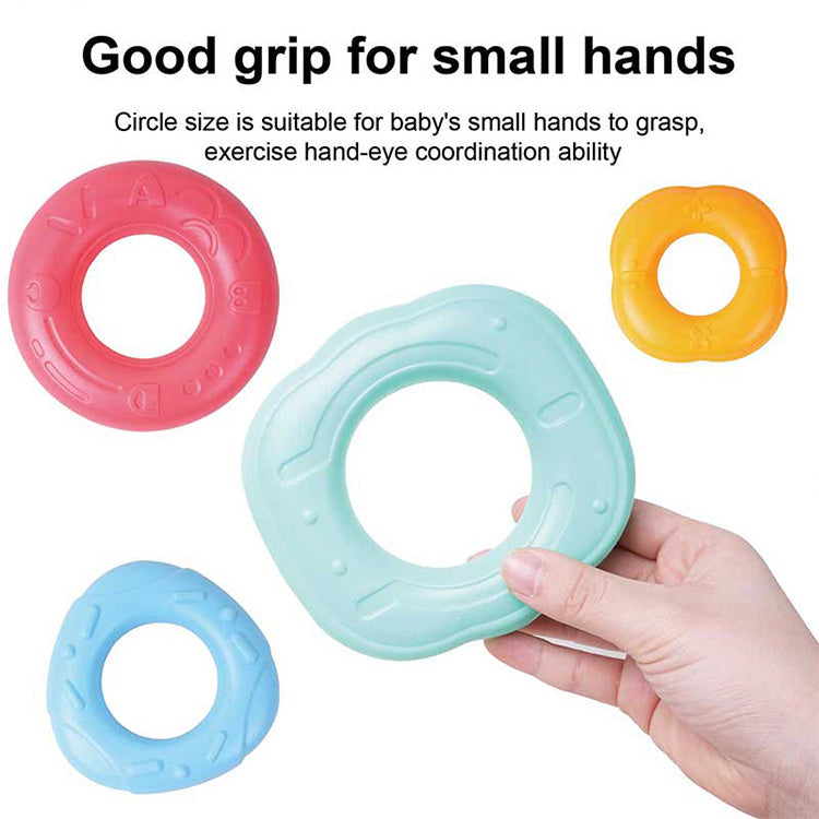 Children's Stacking Music, Rainbow Set Circles, Puzzle Early Education Understanding Color Set Tower Layer Toys