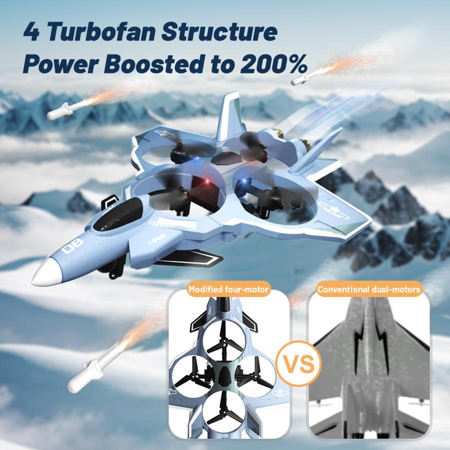 Highly Rated 2.4G Simulated Quadcopter Fighter Model Remote Control