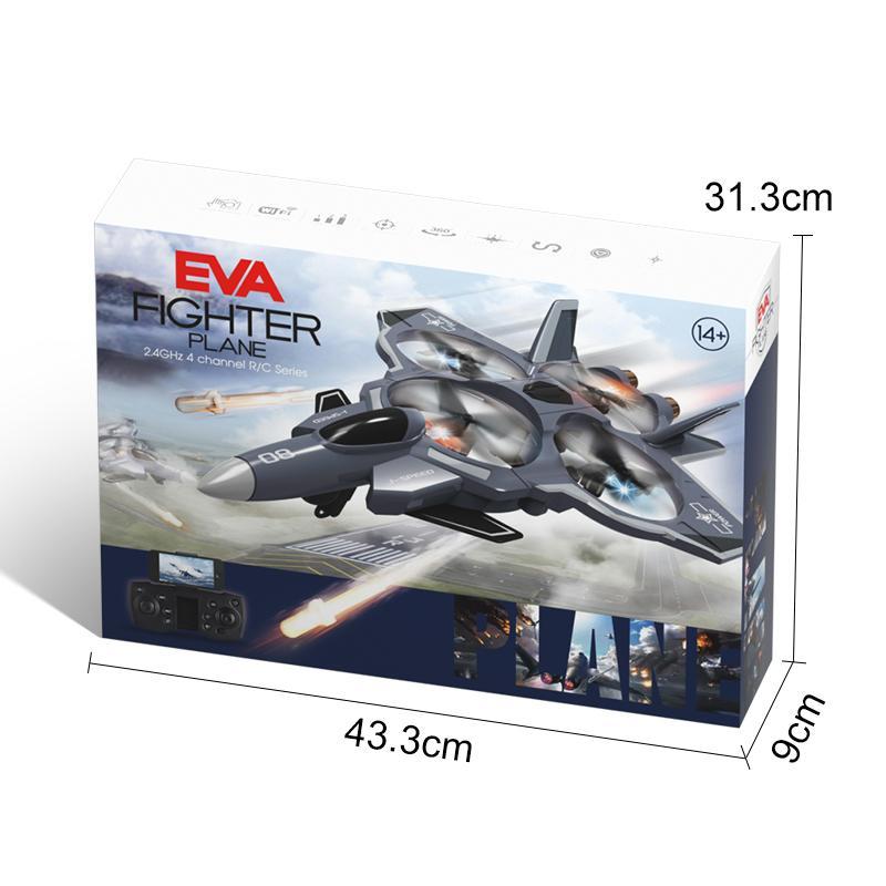 Highly Rated 2.4G Simulated Quadcopter Fighter Model Remote Control