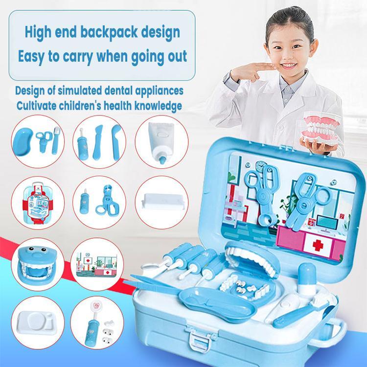 Doctor Role Play Backpack Toothbrush Toothpaste Dentist Toy Set Children's Early Childhood Education Preschool Education Toys