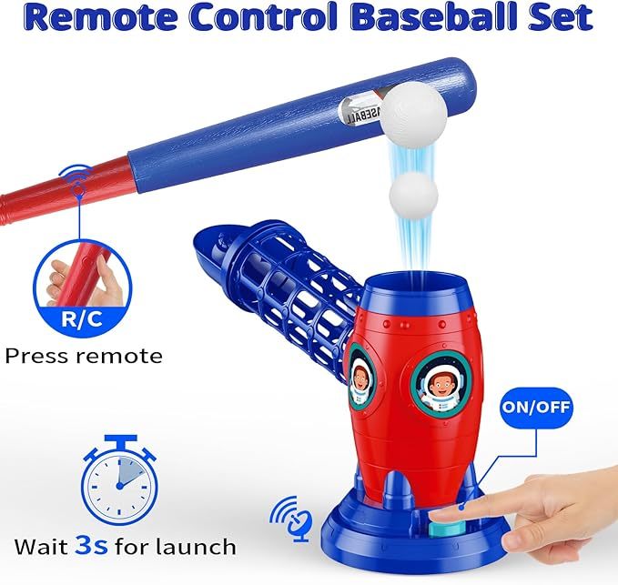 Children's Baseball Training Set, Suitable For Children And Family Outdoor Activities, Early Childhood Education, Physical Exercise And Cognitive Training
