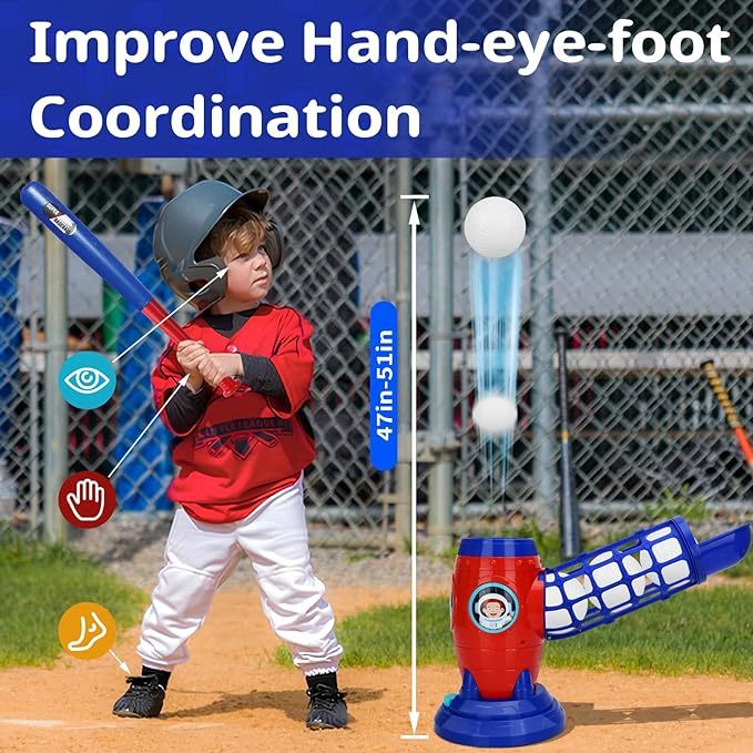 Children's Baseball Training Set, Suitable For Children And Family Outdoor Activities, Early Childhood Education, Physical Exercise And Cognitive Training