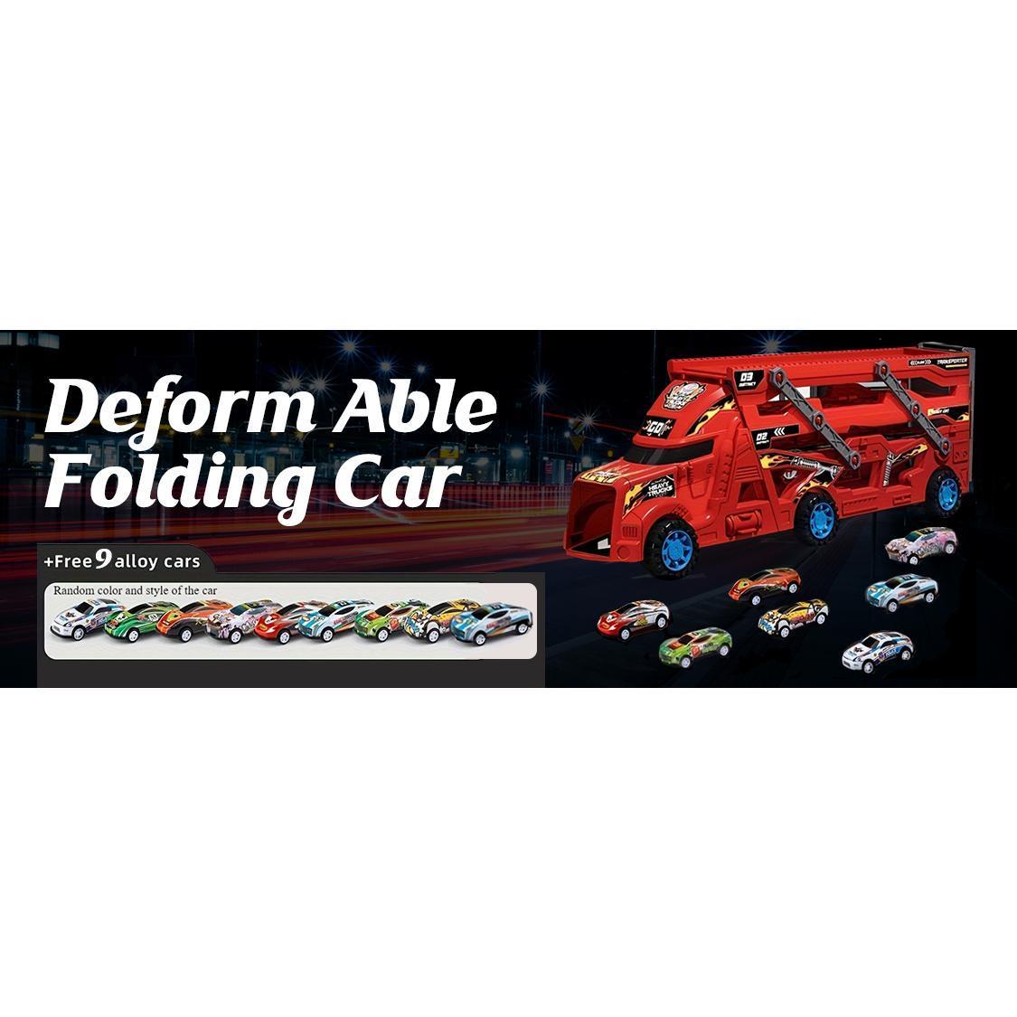Energy-releasing Deformation Catapult Toy Car Set