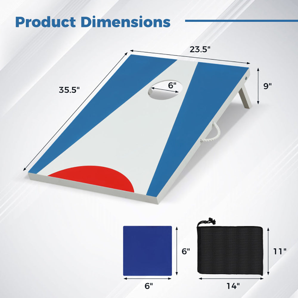 Portable Cornhole Board With Foldable Legs And Side Handle