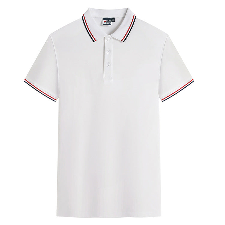 Fashion Lapel Short Sleeved T-Shirt