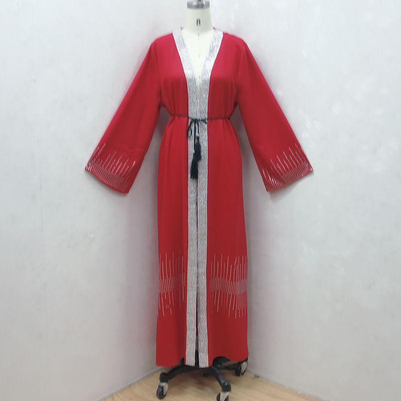 The Muslim Cardigan Was Studded With Diamonds