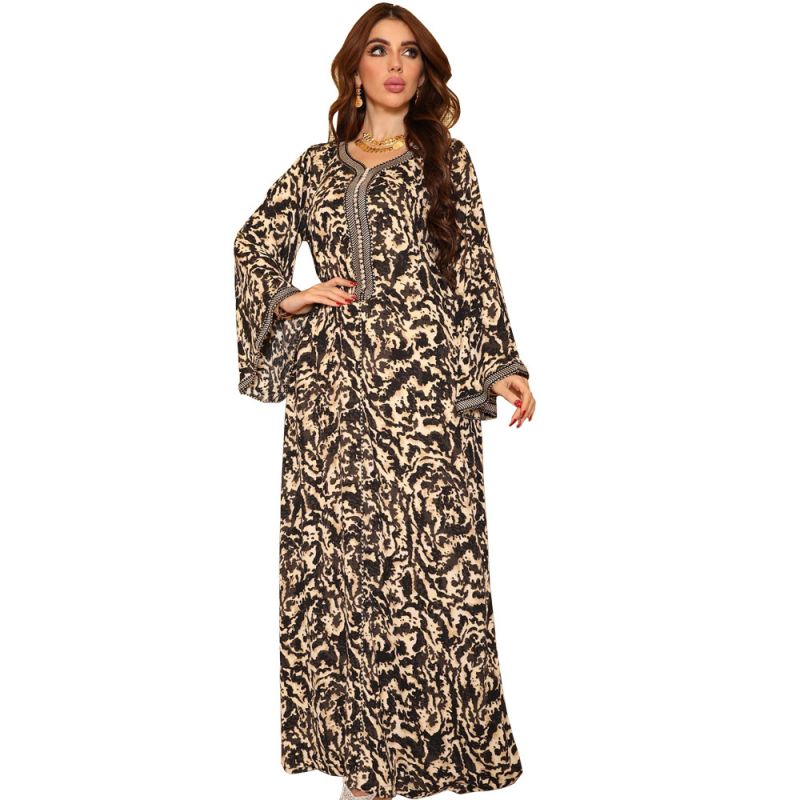 A Muslim Floral Abaya