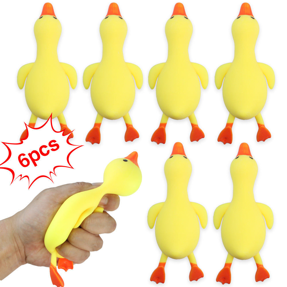 6 PCS Big Duck Squeezing Toys, Stress Relieving Toys, Relaxing Stress
