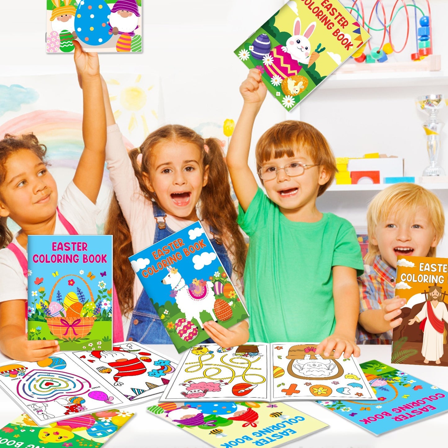 42-pack Easter Kids Colouring Book For Children Aged 4-8 And 8-12 Years Old