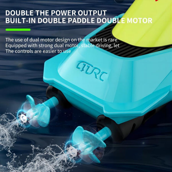 4DRC S5 Blue Green Remote Controlled Ship, Logistics Randomly Sent By UPS, USPS, FEDEX, Banned Platform Temu