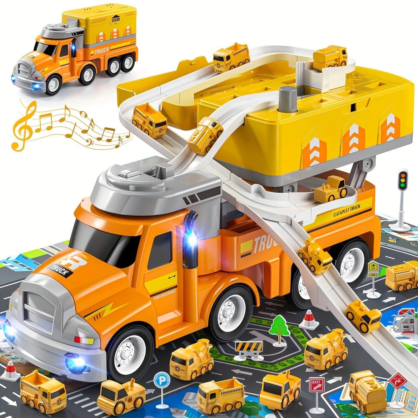 Yellow Rail Trailer Transporter, Helping To Move Easily