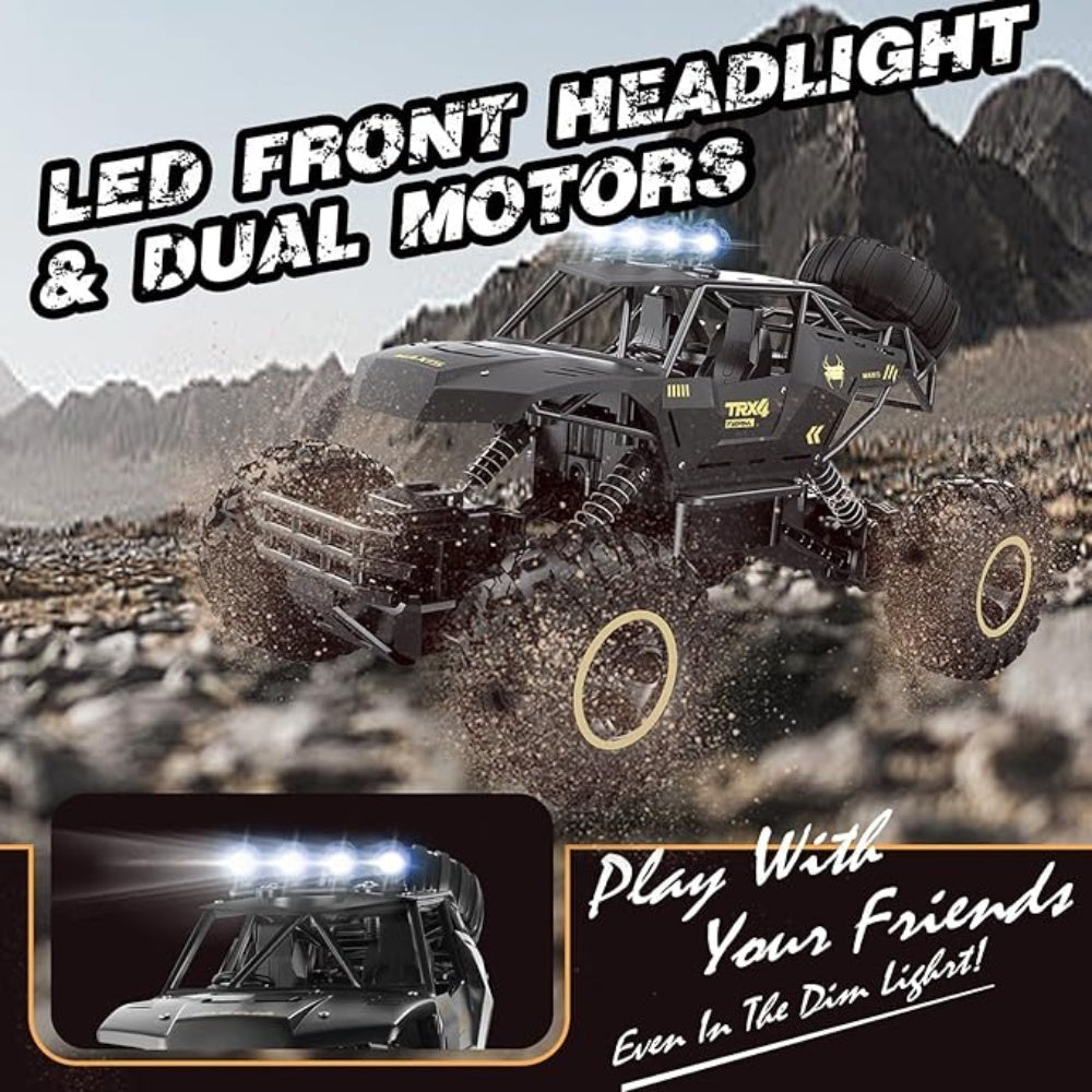 2025 NEW 4DRC Rc Car Rock Crawler Rechargeable Off Road Truck 4WD , Metal Shell LED Headlights RC Remote Control Off Road Car Truck,Logistics Is Randomly Sent By UPS,USP.