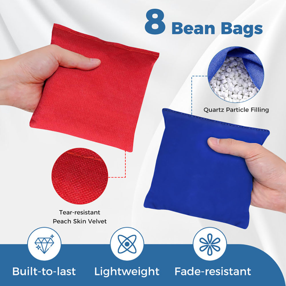 Portable Cornhole Board With Foldable Legs And Side Handle