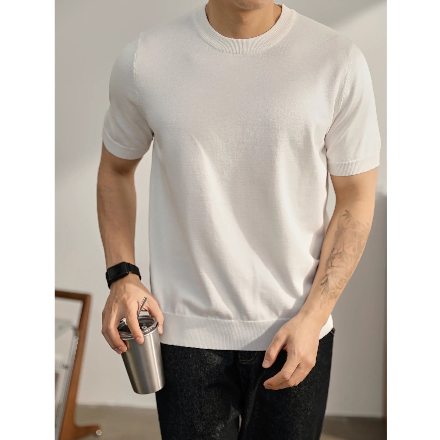 Men's Short-sleeved Sweater