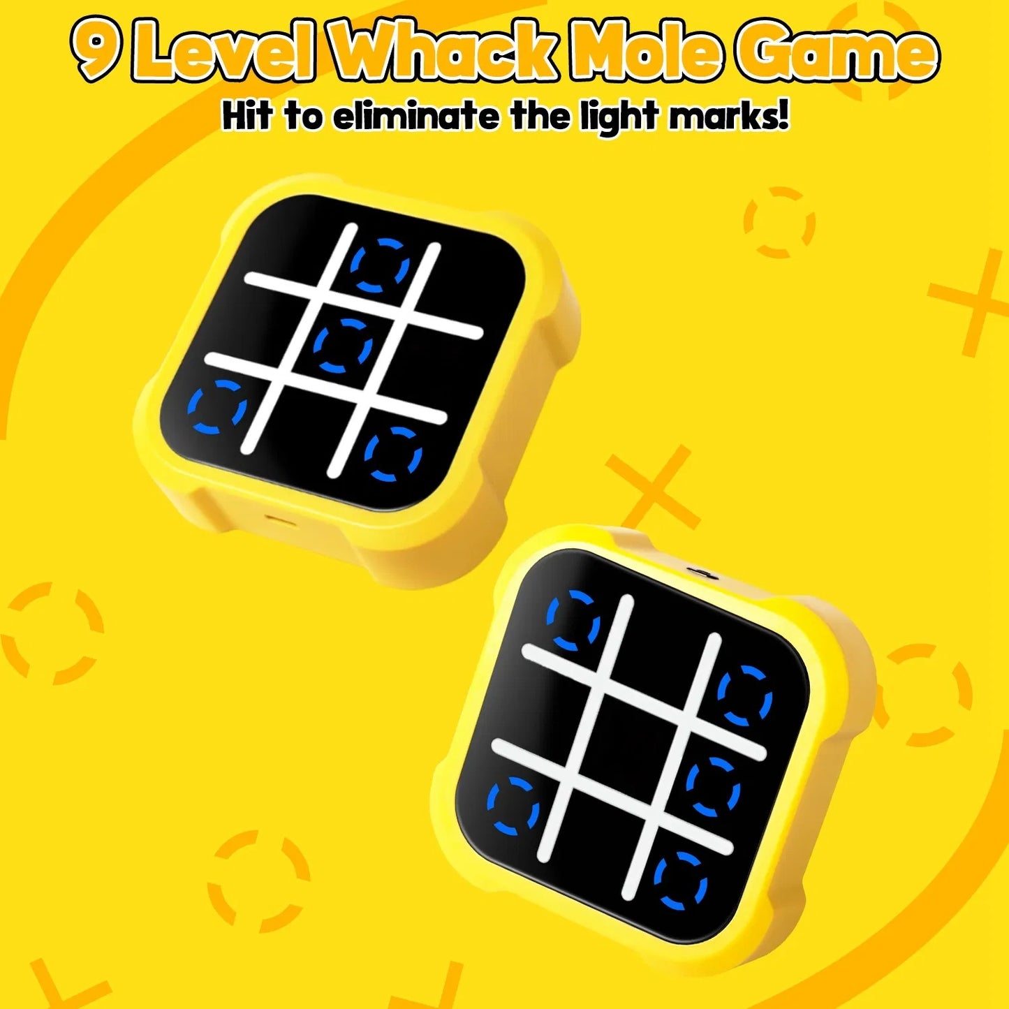 3 In 1 Electric Tic Tac Toe Game Memory Flash Whack Mole Game Portable Travel Game Classic Board Games For Adults And Kids Aged