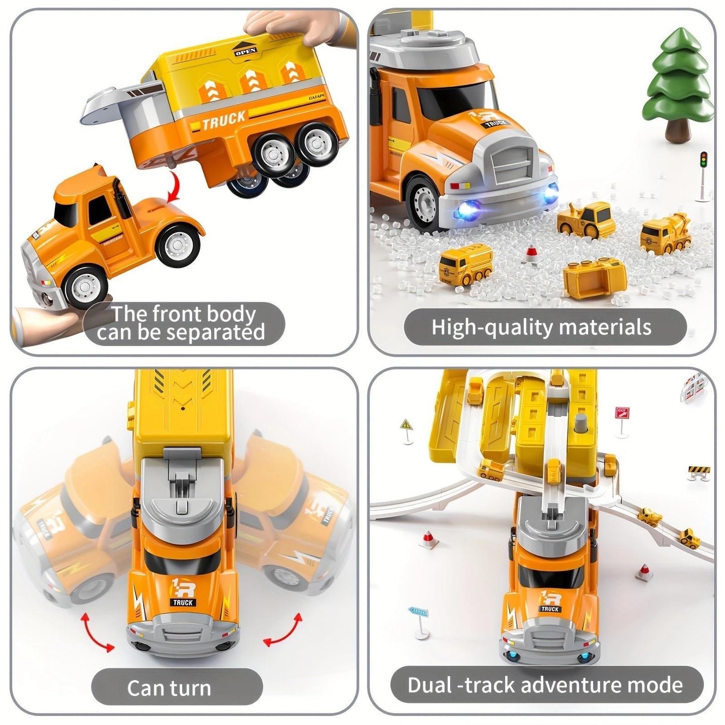 Yellow Rail Trailer Transporter, Helping To Move Easily