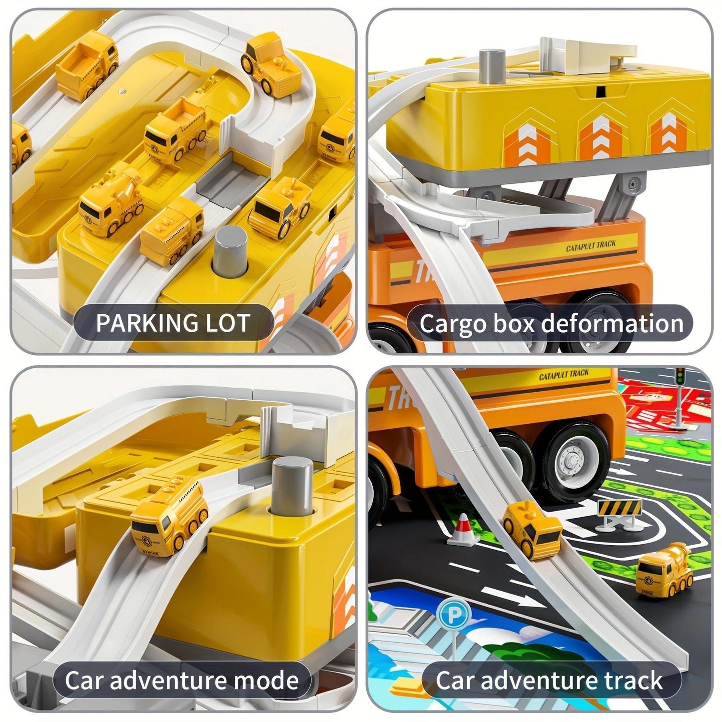 Yellow Rail Trailer Transporter, Helping To Move Easily
