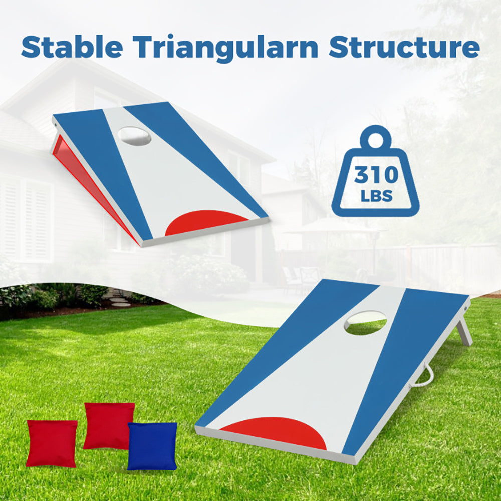 Portable Cornhole Board With Foldable Legs And Side Handle