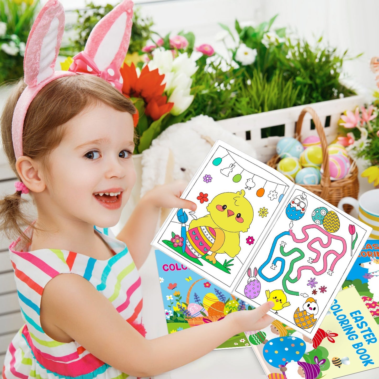42-pack Easter Kids Colouring Book For Children Aged 4-8 And 8-12 Years Old