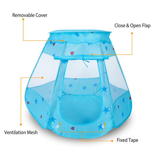 1Pc Kids Popup Game Tent Indoor Outdoor Castle Game Play Tent Birthday Gift For Kids No Balls Light Included