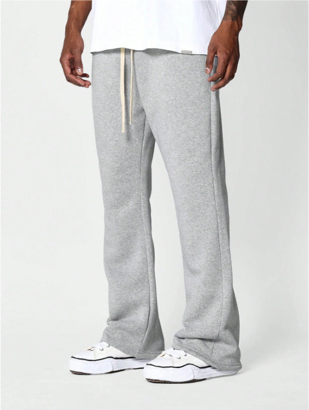 Solid Color Casual Pants