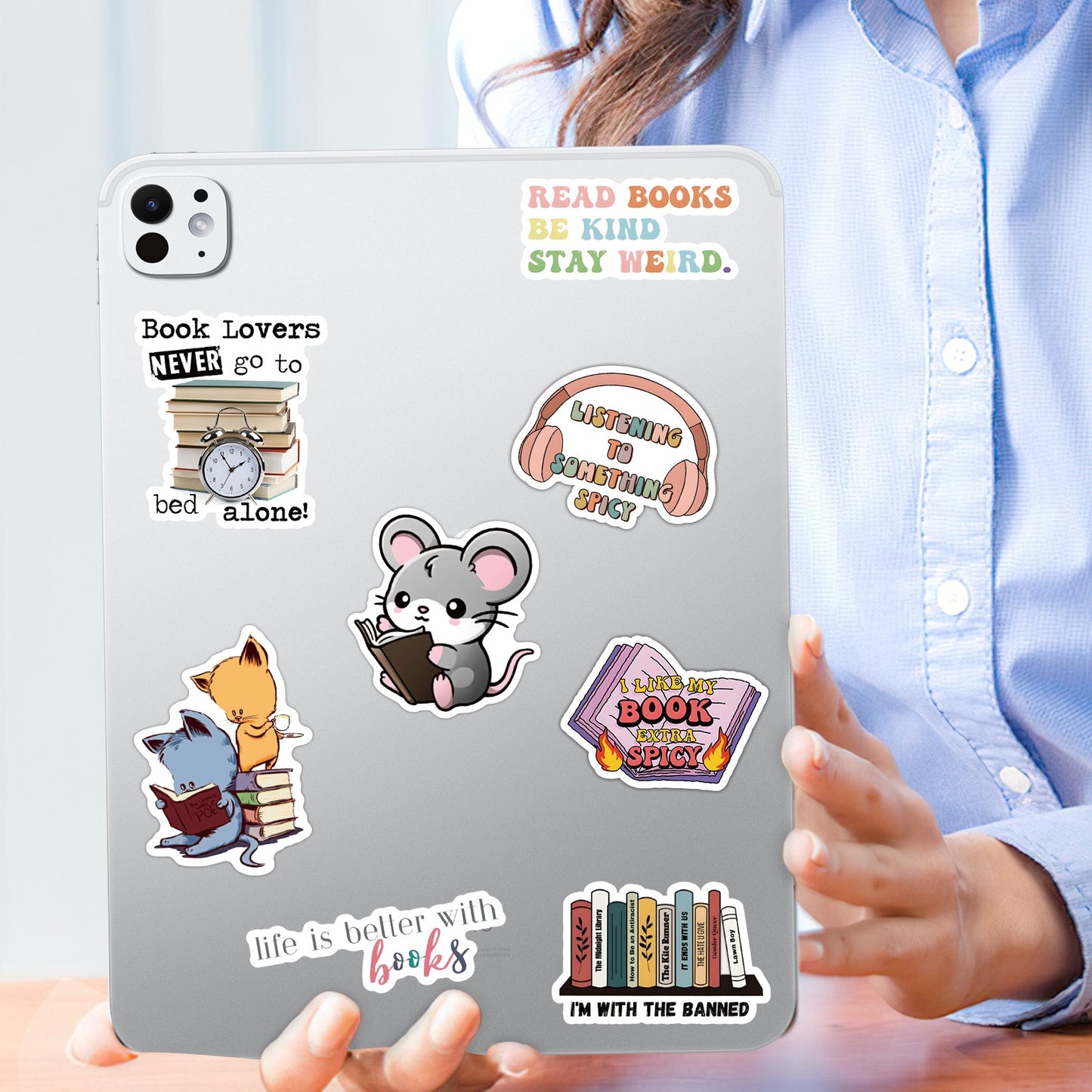 324Pcs Book Stickers For Kindle, Spicy Bookish Sticker Pack For Adults, Aesthetic Book Accessories, Booktok Book Lovers Gifts, Vinyl Decals For Laptops, Water Bottles