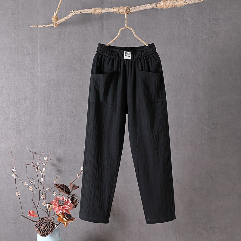 Women Linen Casual Pants