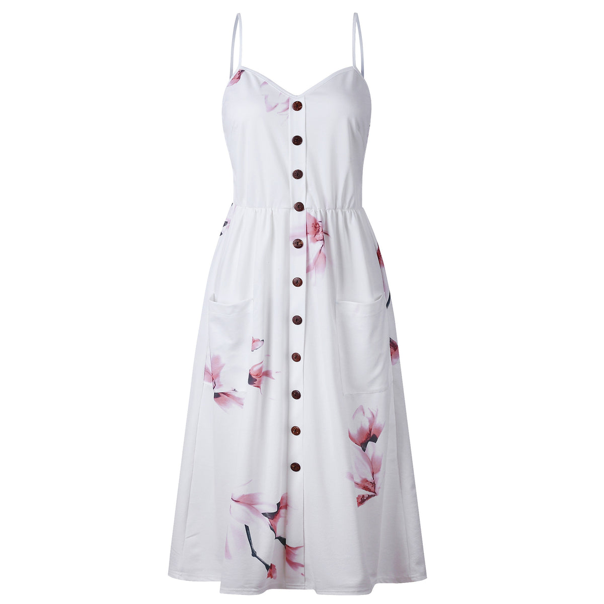 Stylish Halter Print Dress