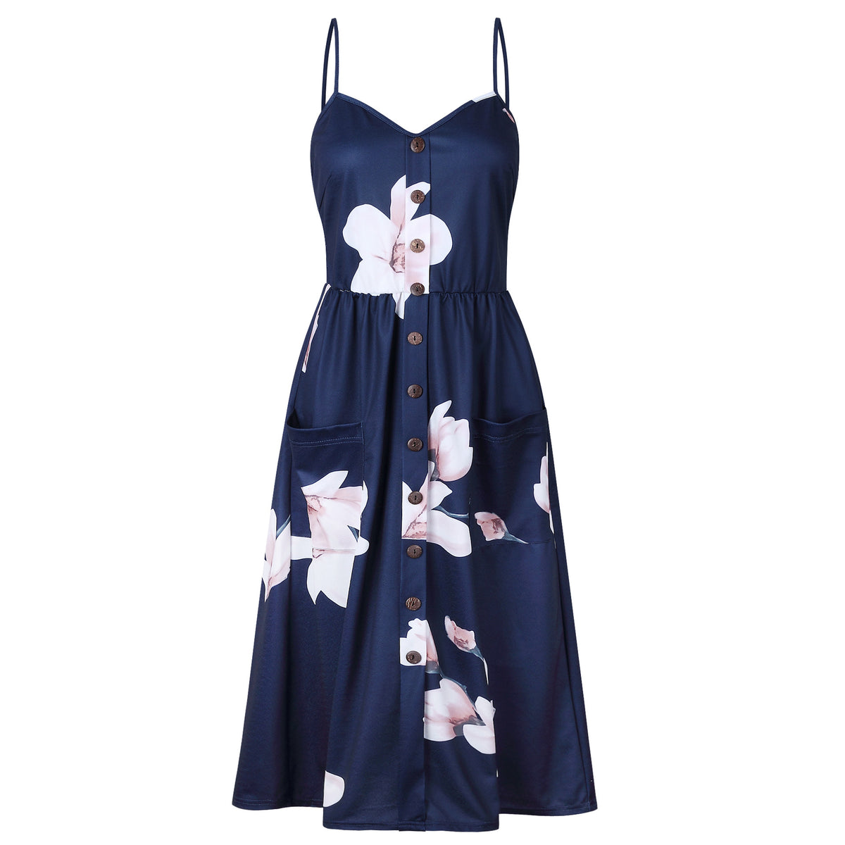 Stylish Halter Print Dress