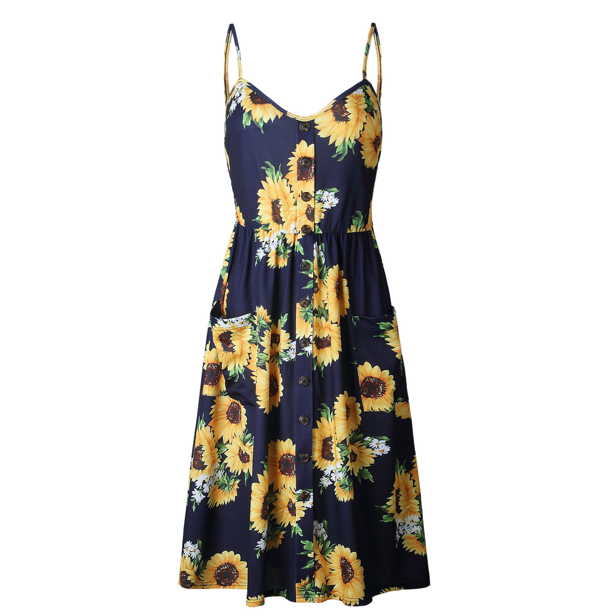 Stylish Halter Print Dress