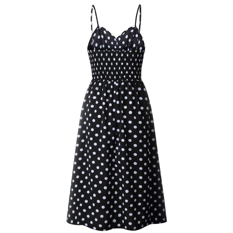Stylish Halter Print Dress
