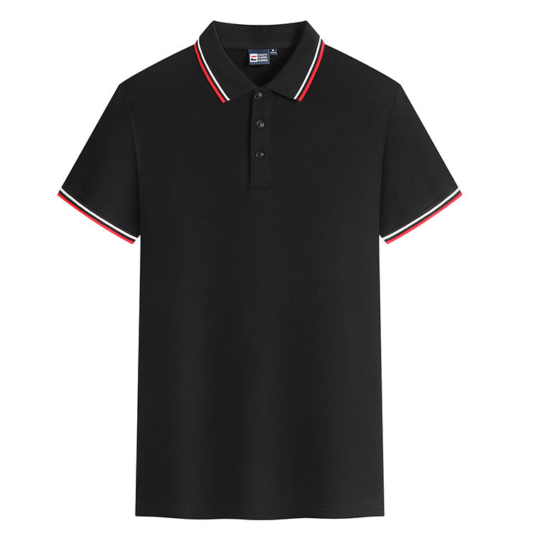 Fashion Lapel Short Sleeved T-Shirt