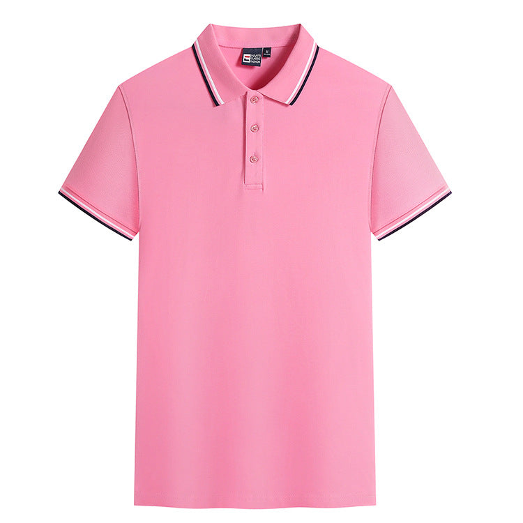 Fashion Lapel Short Sleeved T-Shirt