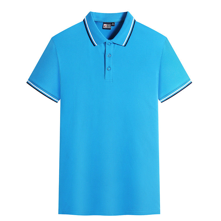 Fashion Lapel Short Sleeved T-Shirt