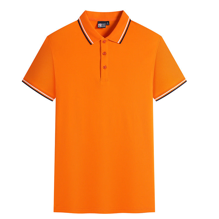 Fashion Lapel Short Sleeved T-Shirt
