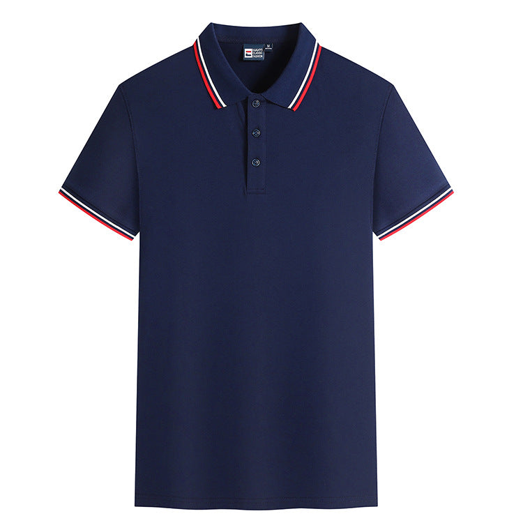 Fashion Lapel Short Sleeved T-Shirt