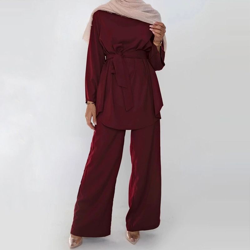 Women Islamic Clothing Muslim Abaya Set