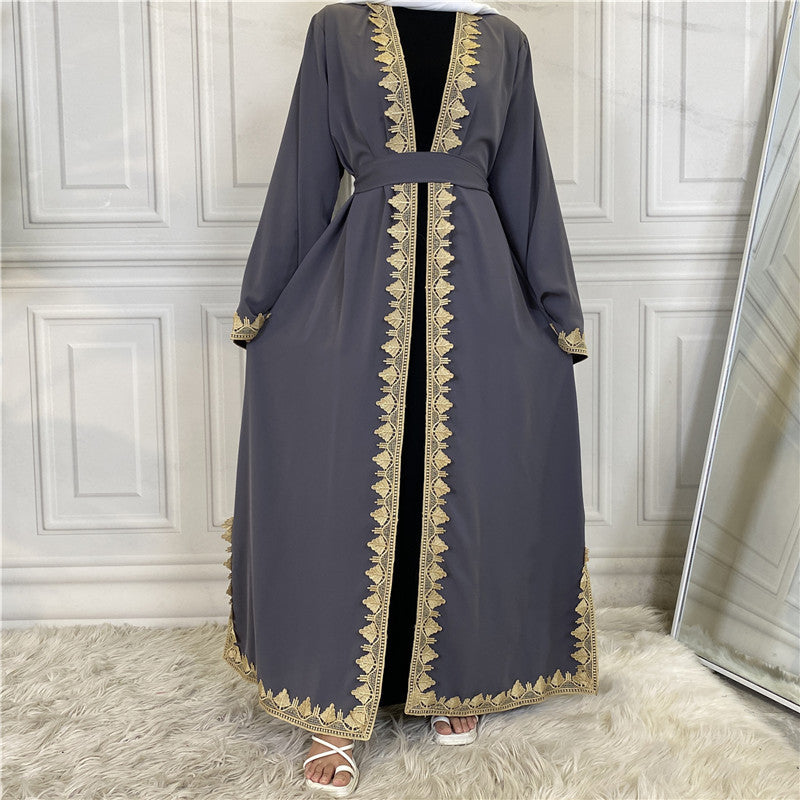 Muslim Fashion Embroidered Robe