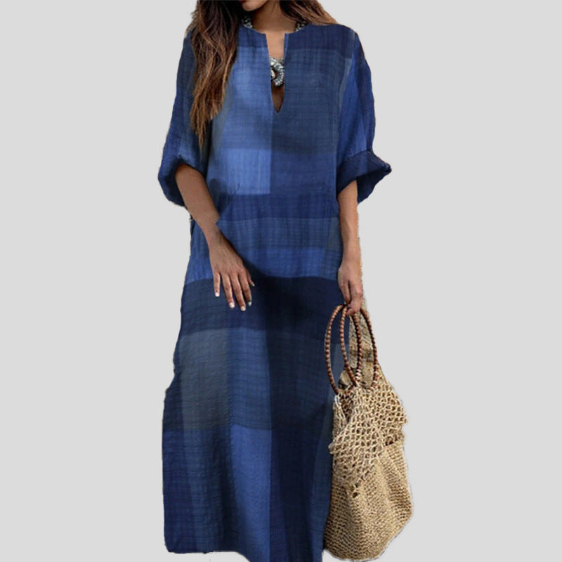 Muslim Cotton And Linen Abaya