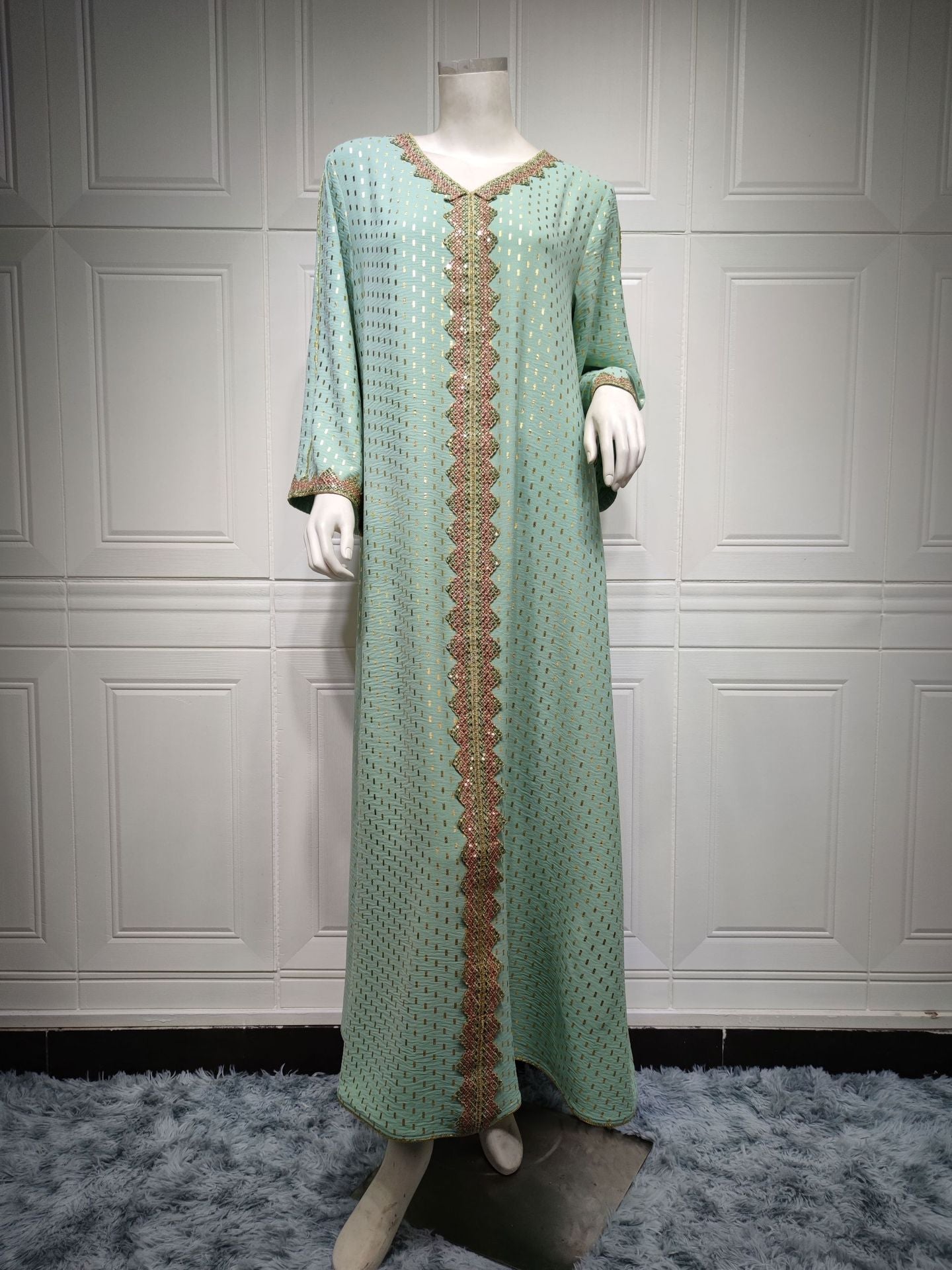 Gilded Muslim Dubai Abaya