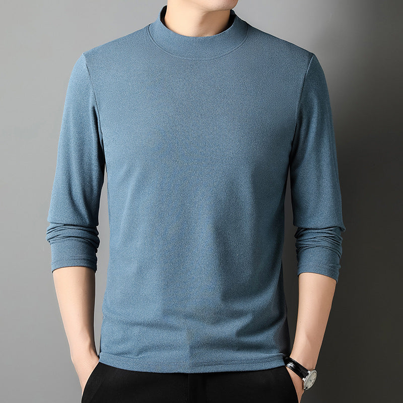 Half high Collar Pullover With Warm Base Shirt
