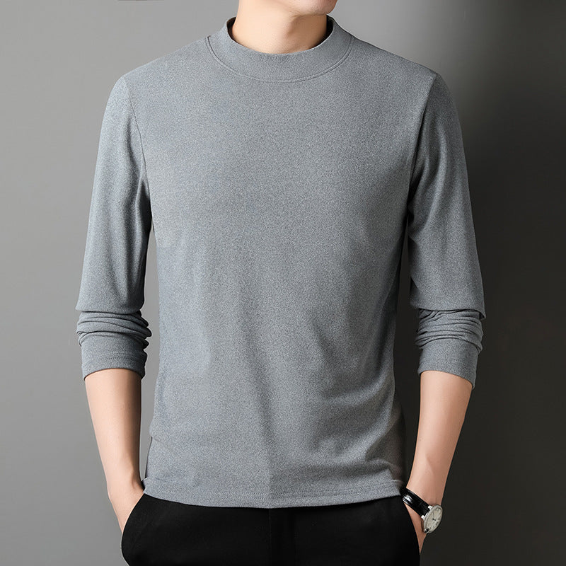 Half high Collar Pullover With Warm Base Shirt
