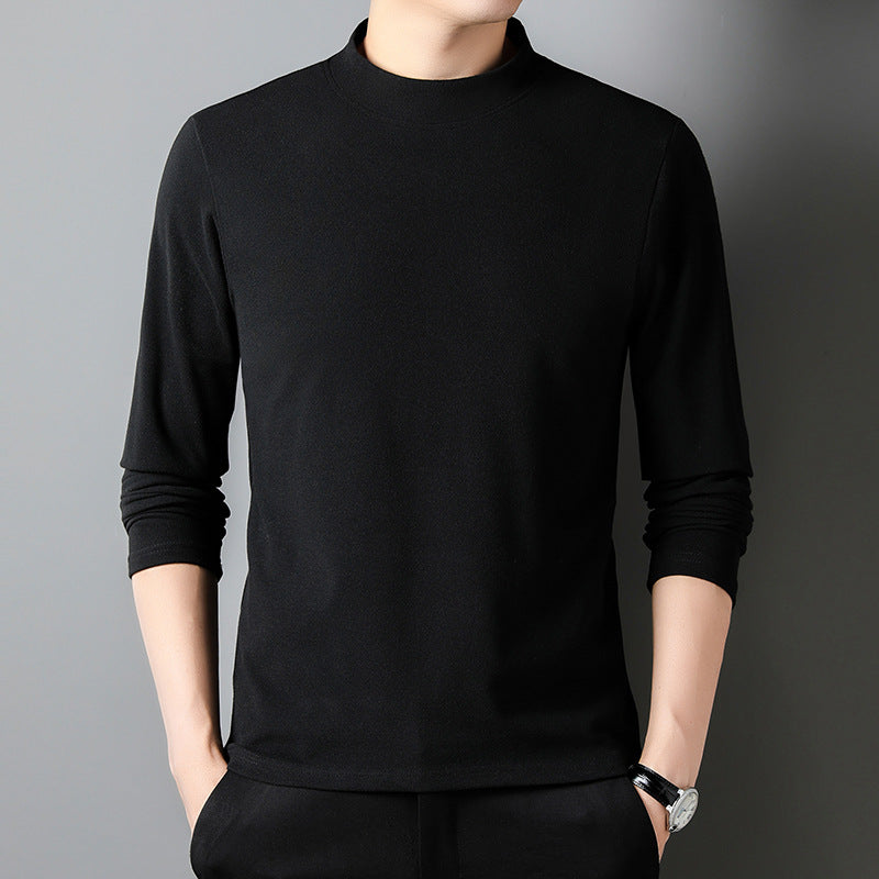 Half high Collar Pullover With Warm Base Shirt