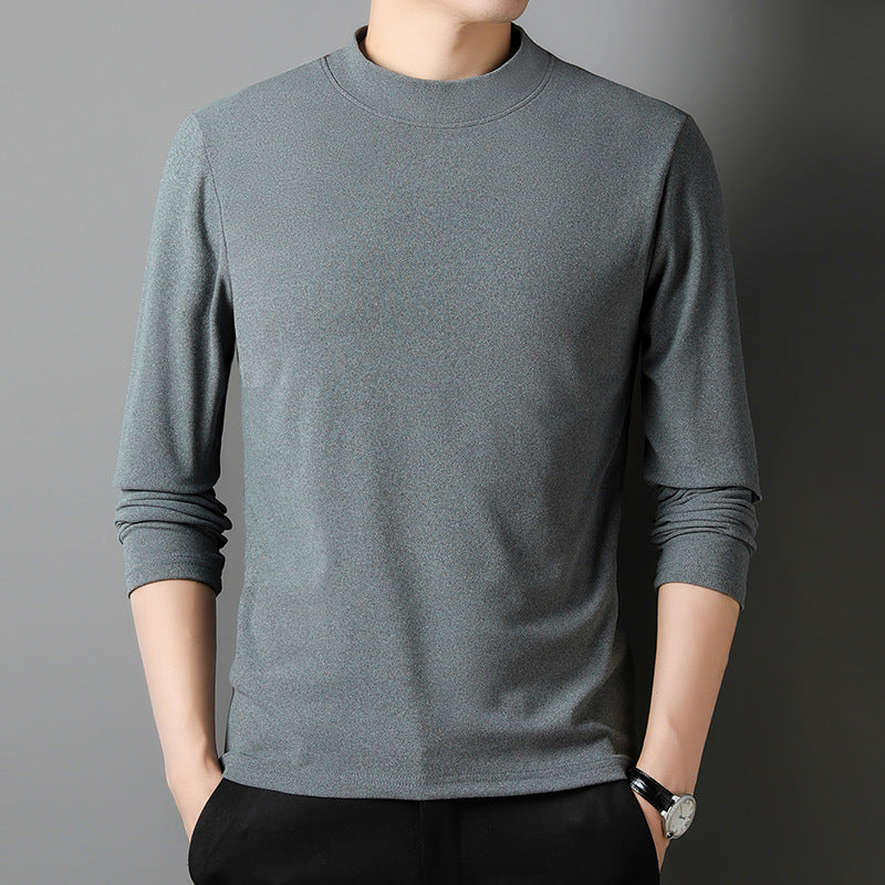 Half high Collar Pullover With Warm Base Shirt
