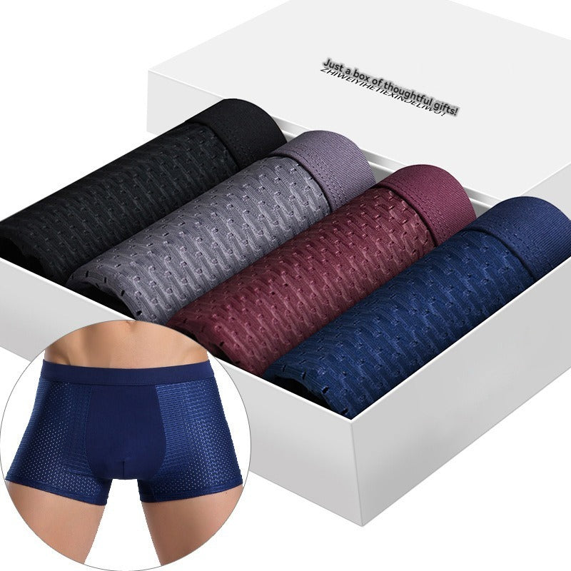 Loose Ice Silk Flat Corner Pants