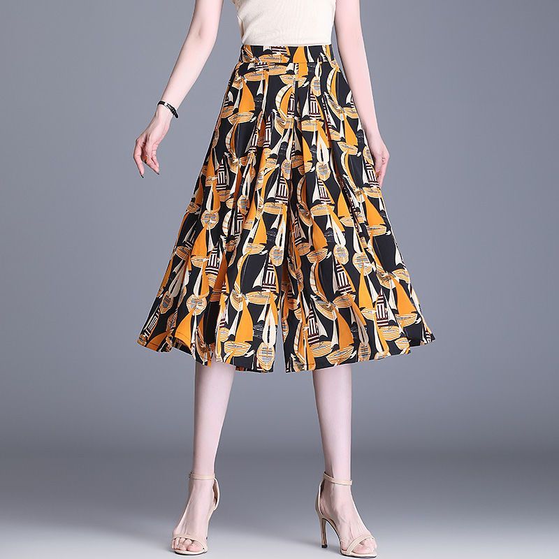 Chiffon Large Swing Wide Leg Pants Skirt