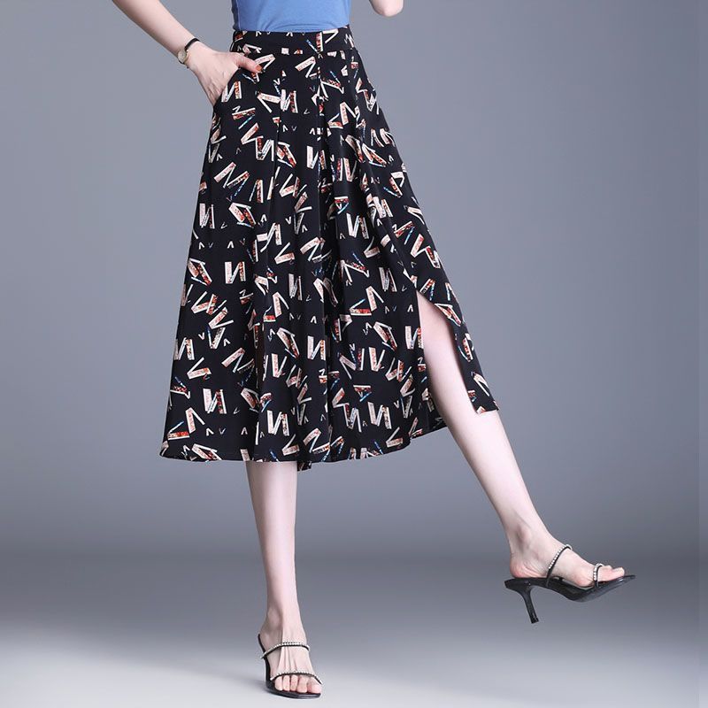 Chiffon Large Swing Wide Leg Pants Skirt