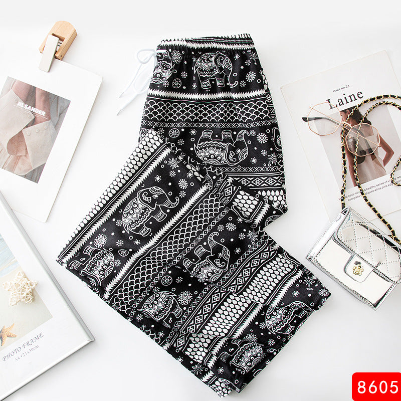 High Waist Dummy Straight Loose Casual Pants