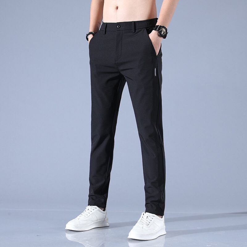 Summer Ice Silk Straight Casual Pants
